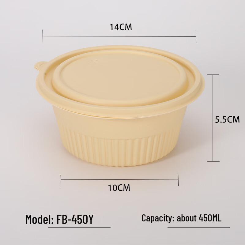Eco-Friendly Corn Starch Biodegradable Disposable Food Containers with Lids