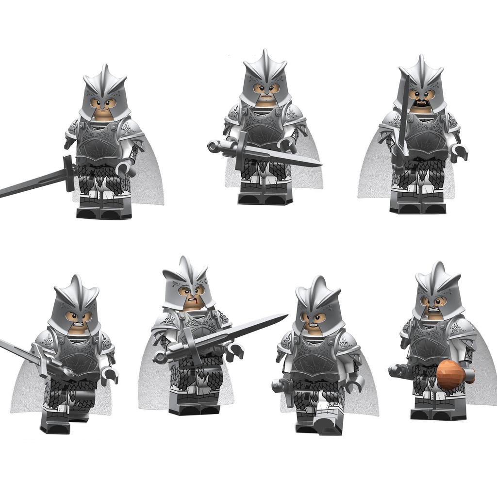 Kt1019 Song Of Ice And Fire Medieval Warrior Building Block Miniature Toy Xp131-137