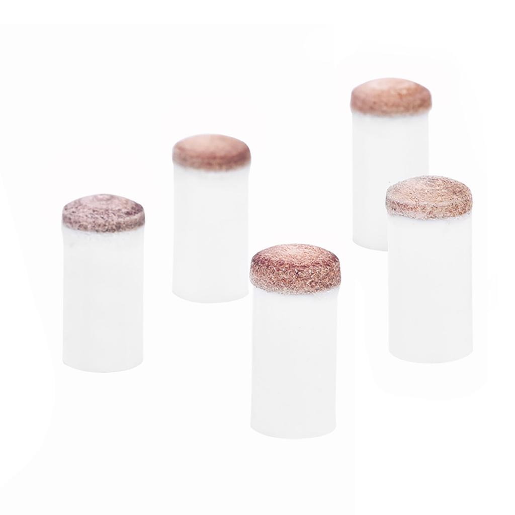 10pcs Billiards Snooker Pool Cue Pole Tip Replacement Parts Tackle Accessory (11mm)