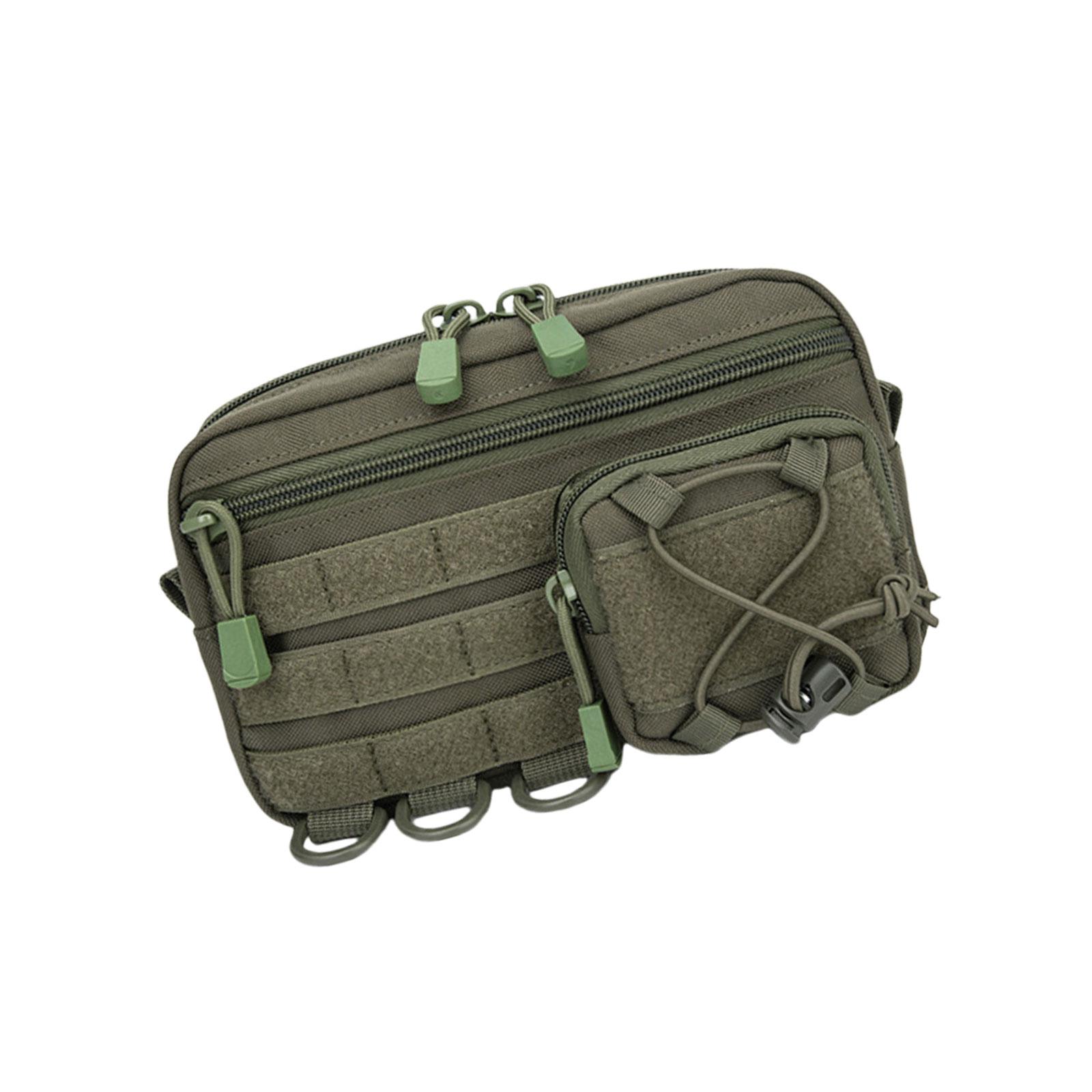 

Tactical Belt Bag Utility Bag Molle Pouch Small Tool Bag Multifunctional Storage Bag Phone Bag Waist Bag for Outdoor зелений