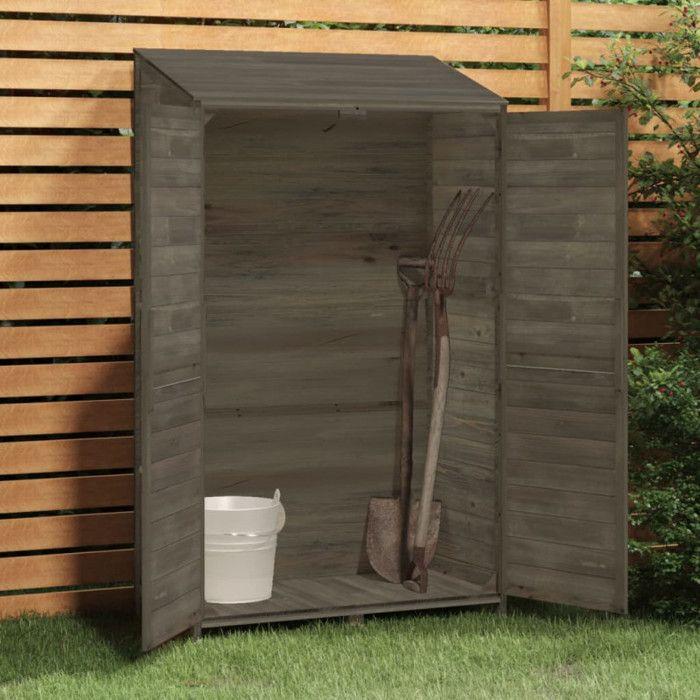 VidaXL Remise de jardin Anthracite 102x52x174,5cm Bois de sapin solide 152192