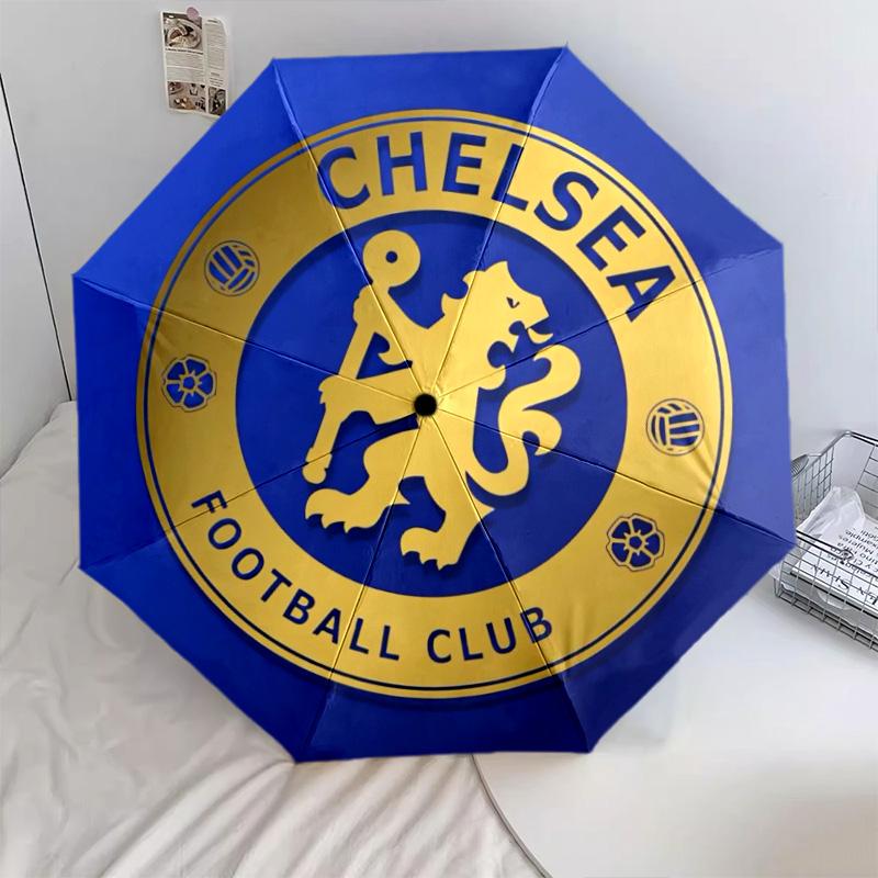Golden Lion Chelsea FC Folding Umbrella Durable Portable Umbrella Light Travel