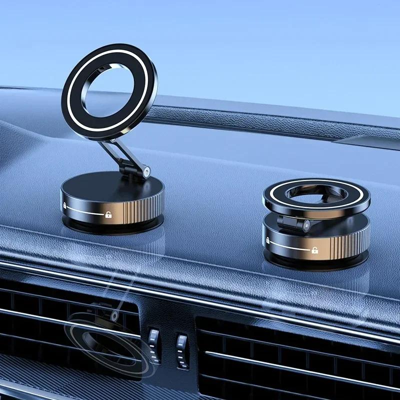 Folding Strong Magnet Magnetic Phone*** Holder 360° Rotation Desk Car Vacuum Suction Windshield Dashboard Mobile Holder Fun for All Ages