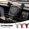 1Pcs Car Phone Holder Gravity Sensing Air Vent Stand Accessories For Peugeot 206 307 Z308 207 3008 208 407 508 2008 5008 301 406