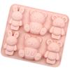 Multi Bär Silikon Backform Tier Kuchen Süßigkeiten Gelee Schokolade Herstellung Set Hase Seife Kerze Form Eis Tablett Geschenke