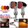 2Pcs Led Turn Signals Red Brake Indicator Lamp Cafe Racer Motorcycle Accessories Universal DC 12V