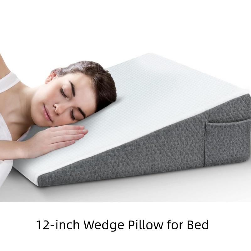 10-Inch Elevated Bed Wedge Pillow for Reflux and Pregnancy Support