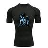Samurai with Katana Men Sports T-Shirt Training Jogging Running Workout Compression Shirt Rashgard Tops Tee Short Sleeve T-Shirt