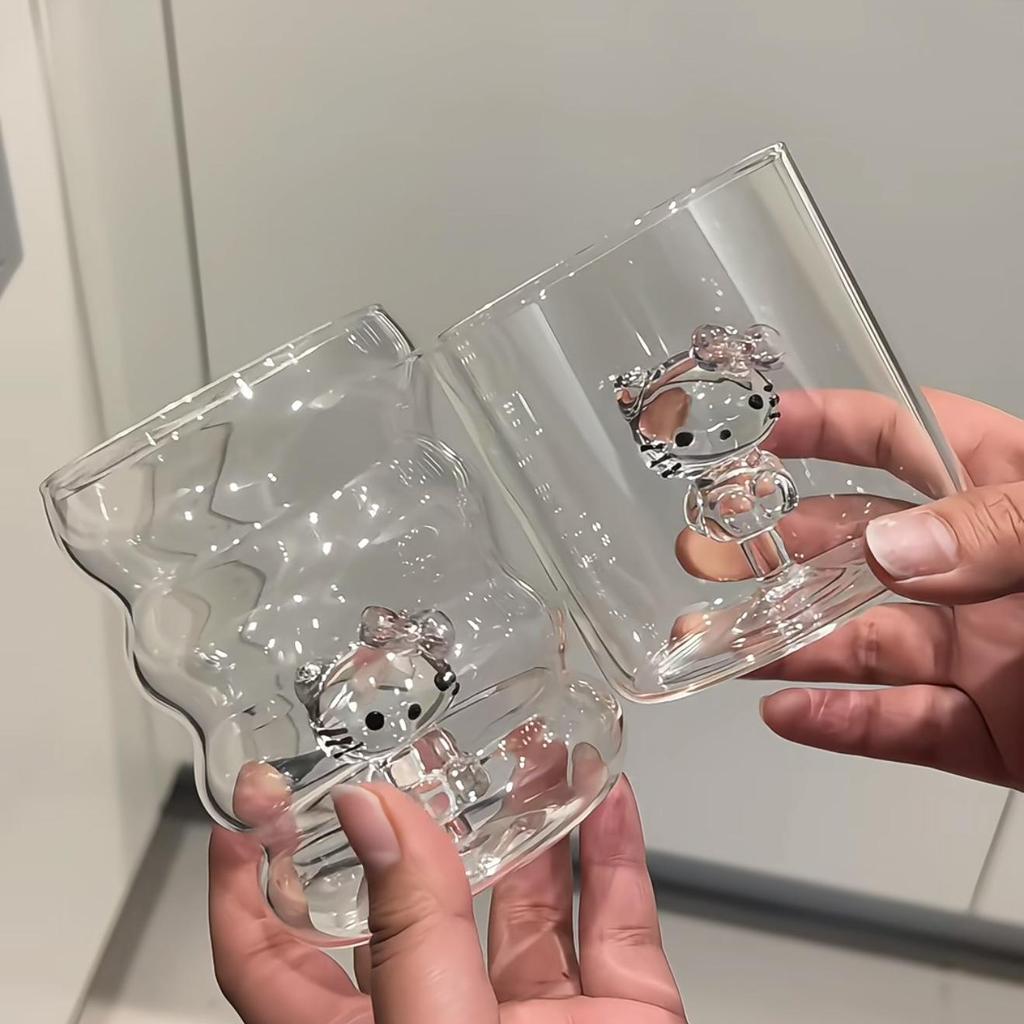 Tazza da Latte in Vetro Creativa 3D Albero di Natale Resistente al Calore