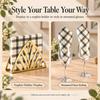 20pcs Plaid Paper Napkins 2-Ply 33x33cm