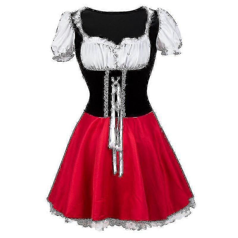 Xs-6xl Luksusowy Kostium Czerwonego Kapturka Dla Dorosłych Z Peleryną Damski Przebranie Impreza Halloweenowa Księżniczka Cosplay Przebranie