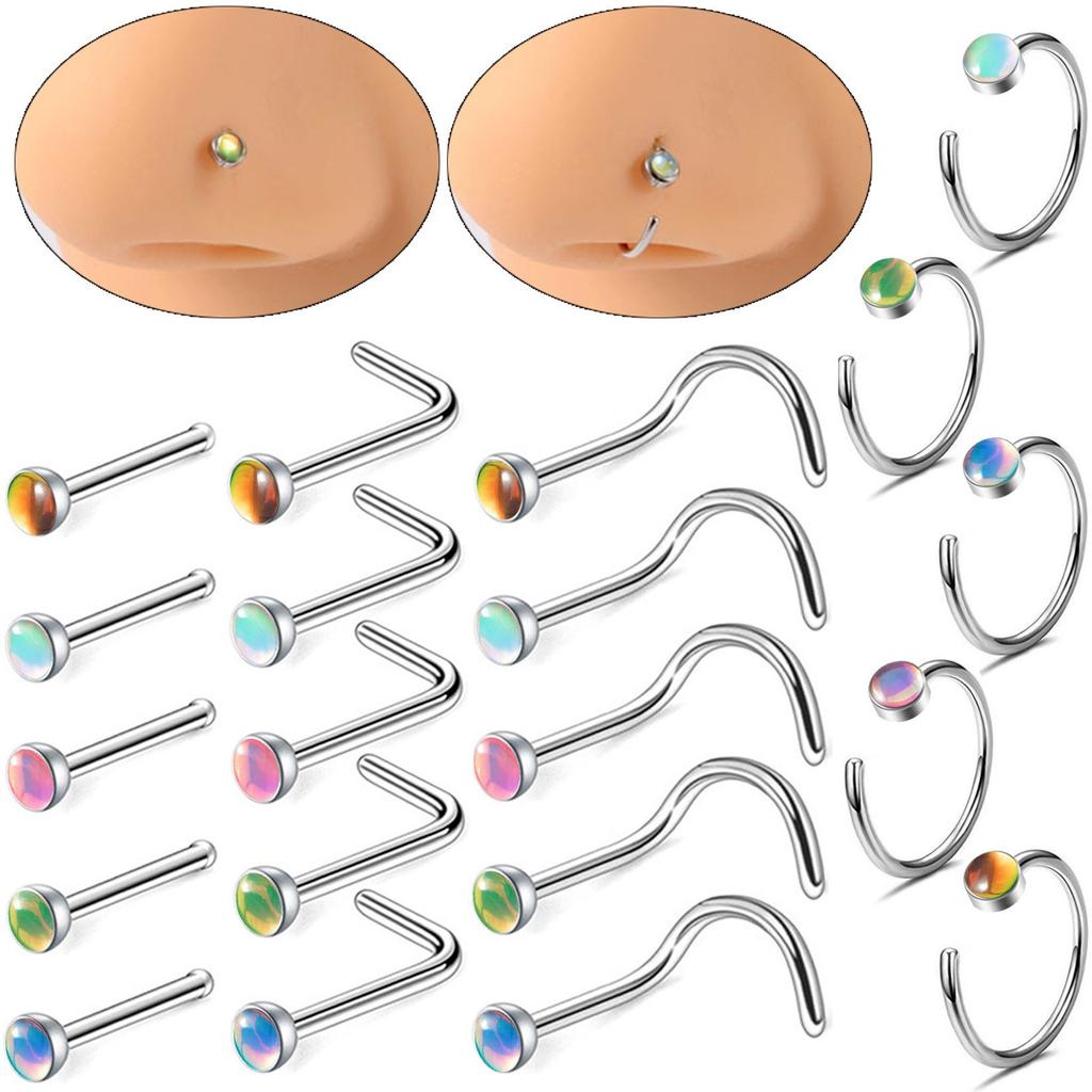 Nose Piercing Jewelry Nose Studs Set Alloy Nose Decorations Nose Piercings Alloy Texture Suitable for Comfortable Wear
