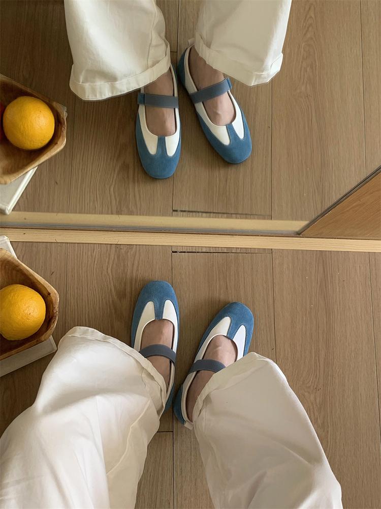 Fashion IPPEUM Red Mary Janes Shoes Women Daily Cute Ballet Flats For Girls Ballerina Sneakers Shoes