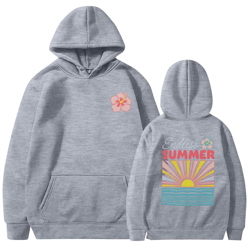 Women's Fashion Women's Lightweight Long Sleeve Pullover With Pockets Preppy Graphic Hoodie