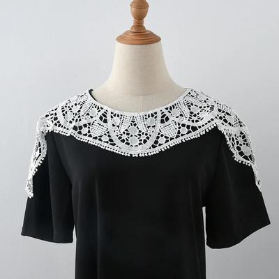 Schal im koreanischen Stil mit falschem Kragen für Damen, Hemd, Bluse, abnehmbarer Kragen, dekoratives Revers, Schulterwickel, Halsbekleidung, falscher Kragen