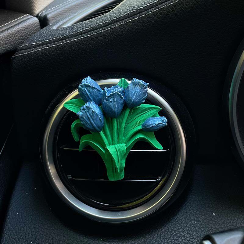 Car Perfume, Pink Tulip, Car Air Conditioner Vent Decoration, Diffuser Stone, Fragrance Gift, Light Fragrance