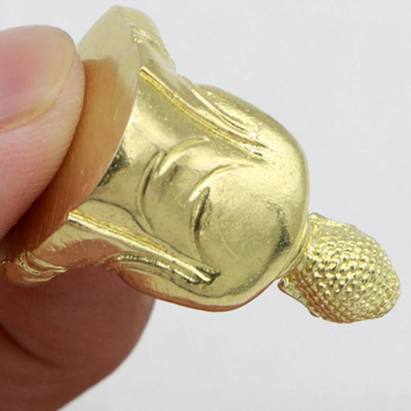 1PC Pure brass miniature shakyamuni Buddha decoration home decor miniature figurine