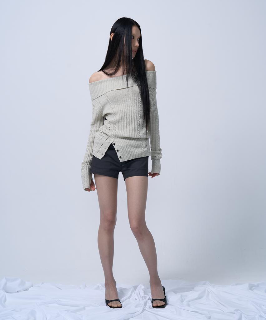G Museum Low-Rise Short Pants (Charcoal)
