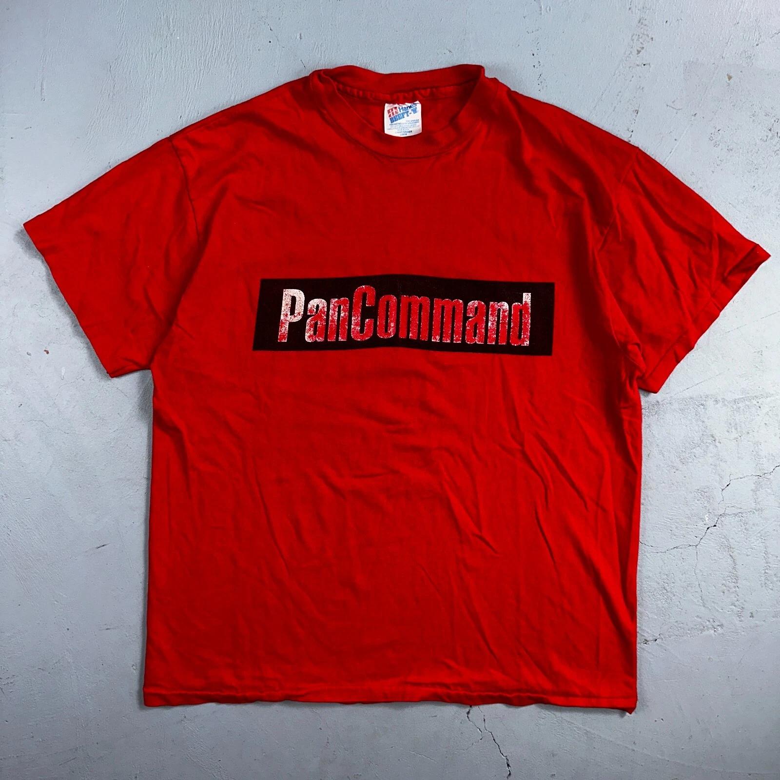 Hanes Pan Command Hot VTG T Shirt Single Stitch Computer Random Graphic Auto L XL