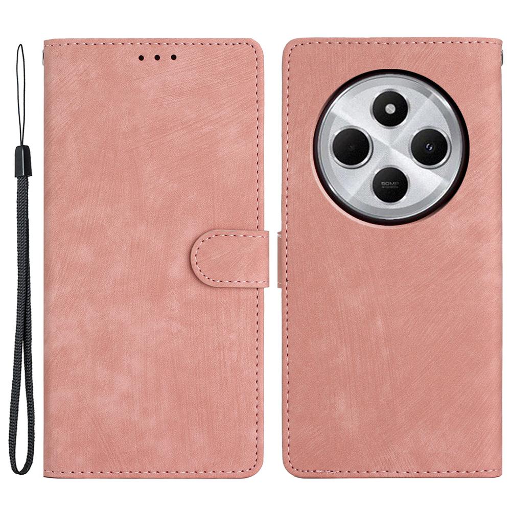 Für Xiaomi Redmi A4 5G Hülle mit Kartenfächern Hautgefühl PU-Leder Handyhülle Ständer