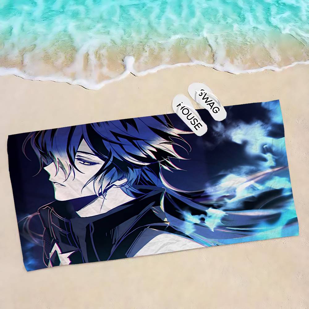 

Genshin Impact Flins Big Microfiber Beach Towels Quick Dry Towel Sand Beach Towels Pool Towel for Travel Swim Pool Yoga W30*H60(CM)