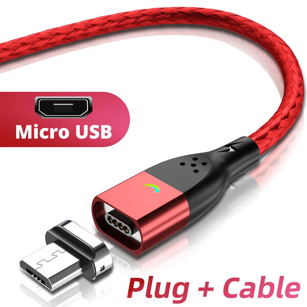 Magnetic Cable 3A USB Magnetic Phone Charger Data Cord USB Type C Cable Magnet Fast Charging Cable Micro USB Charge Wire
