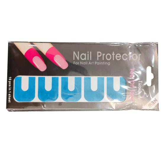 Nail Peel Off Tape U-shape Spill Proof Manicure Accessories Disposable Nail Polish Protector for Women