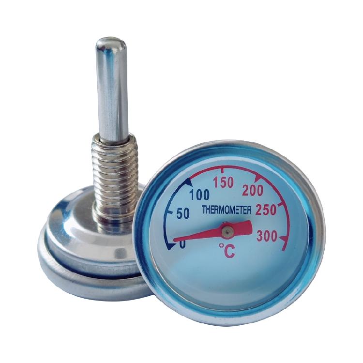 Metal Grill Meat Thermometer Dual Dial Temperature Gauge Gage for BBQ Cooking