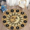 Nordic Style Sun Moon Circular Carpet Living Room Bed Bath Children's  Floor Decoration Non Slip  Mat