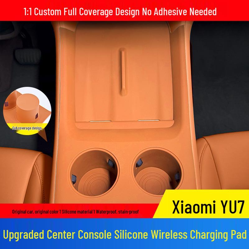 Silicone Mat for Xiaomi YU7: Central Control, Door Panel, Window Lift Handle Protection Pad, Interior Decoration.