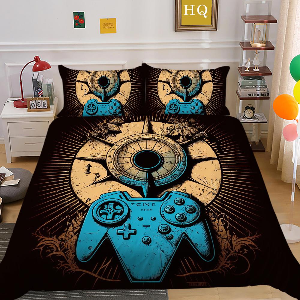 3D Game Console Printing Bedding Set Cover Bedspreads Single Size High Quality Fashion Home Textiles