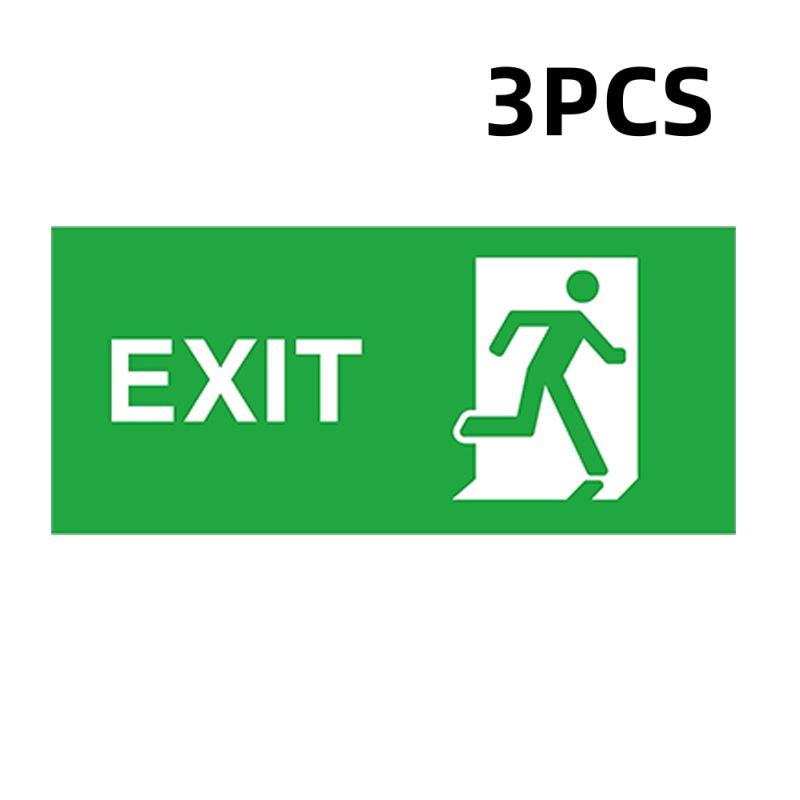 NEW 1/3Pcs Doors Stairs Home Garage Bumper Waterproof Warning Signage Design Safety Signage Car Parts