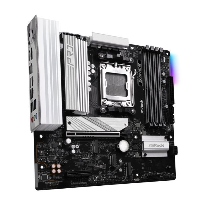 Carte mère - ASRock - AM5 B850M PRO RS - 256 Go RAM - 4 emplacements - PCI Express 4.0