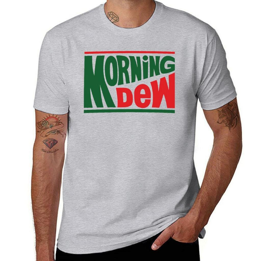 Grateful Morning Dew TShirt Hippie Clothes Boys Animal Print Vintage Heavyweights Mens T Shirt Graphic