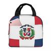 Dominican Republic Flag Gifts, Insulated Lunch Bag for Kids School Cooler Thermal Food Box Tote Leakproof Lunch Boxes Container