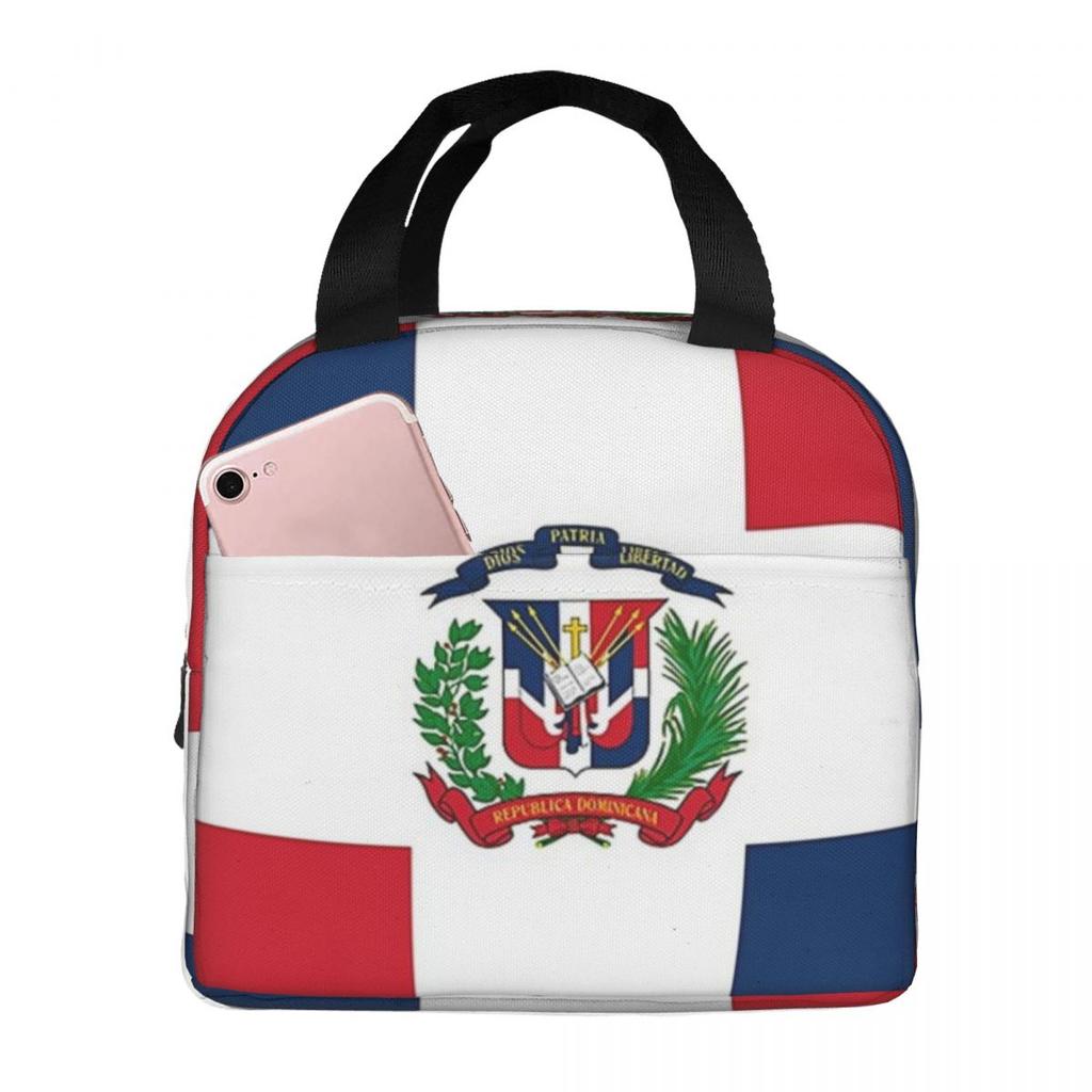 Dominican Republic Flag Gifts, Insulated Lunch Bag for Kids School Cooler Thermal Food Box Tote Leakproof Lunch Boxes Container