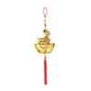 1PcsChinese New Year Golden Goat Hanging Decorations With Lucky Fu Elements Red Tassels For Spring Festival Home Wall Car Decor