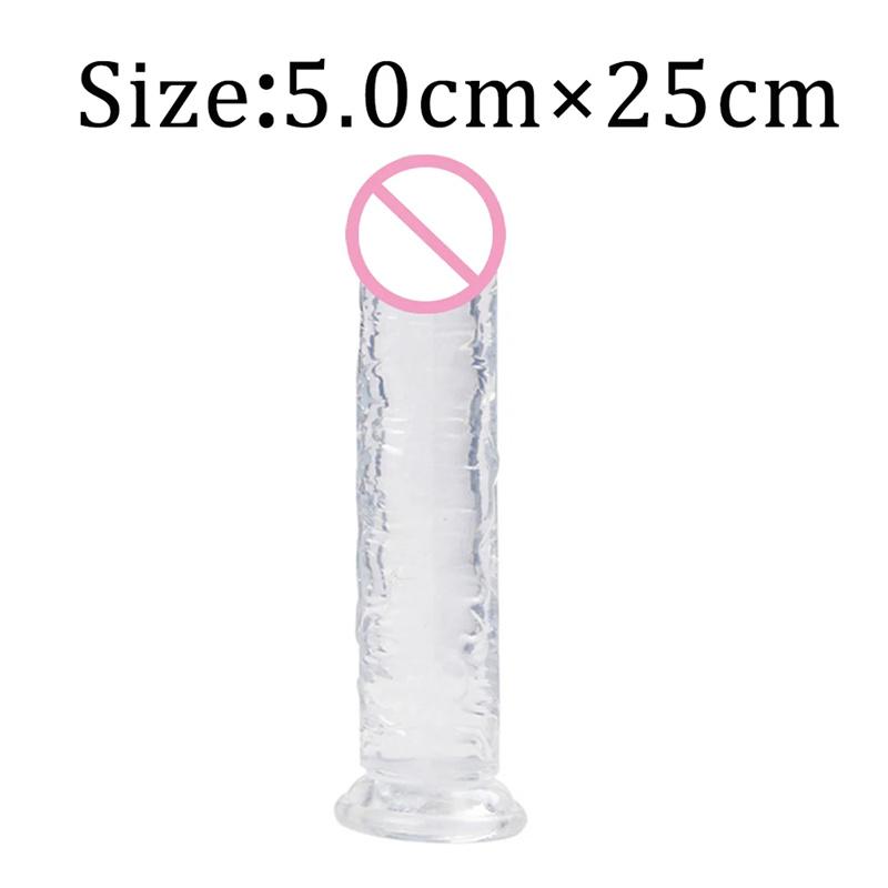 7 Size Realistic Dildo Jelly Penis Suction Cup Dildo Big Dick Female Masturbator Clitoral Stimulator Lesbian Sex Toys For Women