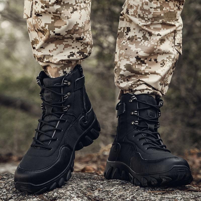 Men Hiking Shoes Tourist Trekking Sneakers Mountain Boots Climbing Fashion Outdoor Work Ankle Boot High Quality Casual Sports