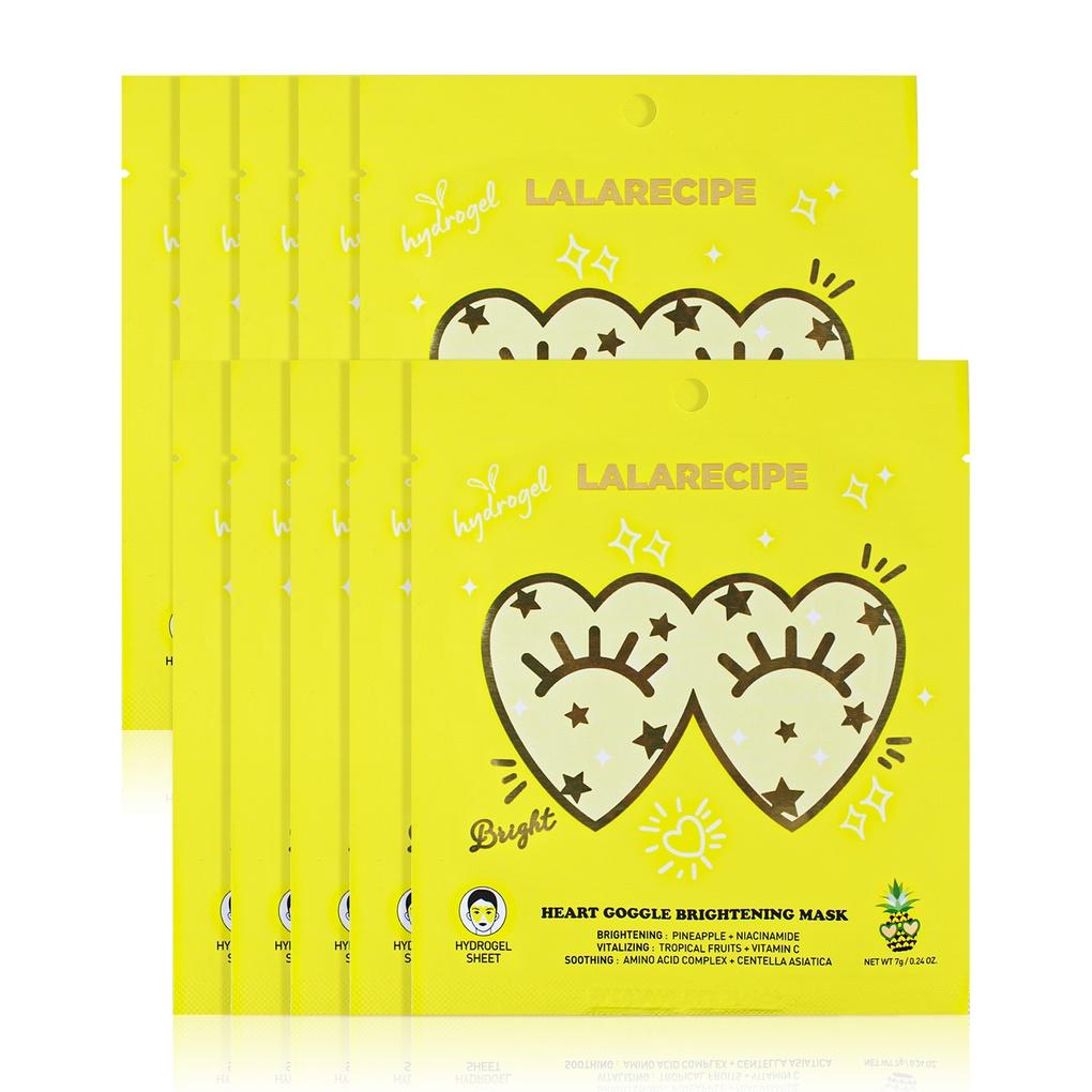 LALA RECIPE Heart Goggle Brightening Mask (10 Sheets)