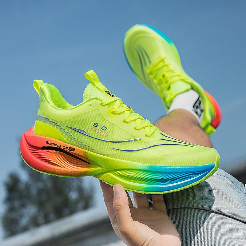 New Soft Sole Cushioning Mens Running Shoes For Women High-Quality Road Jogging Shoes Light Comfy Sneakers Reflective Night Run