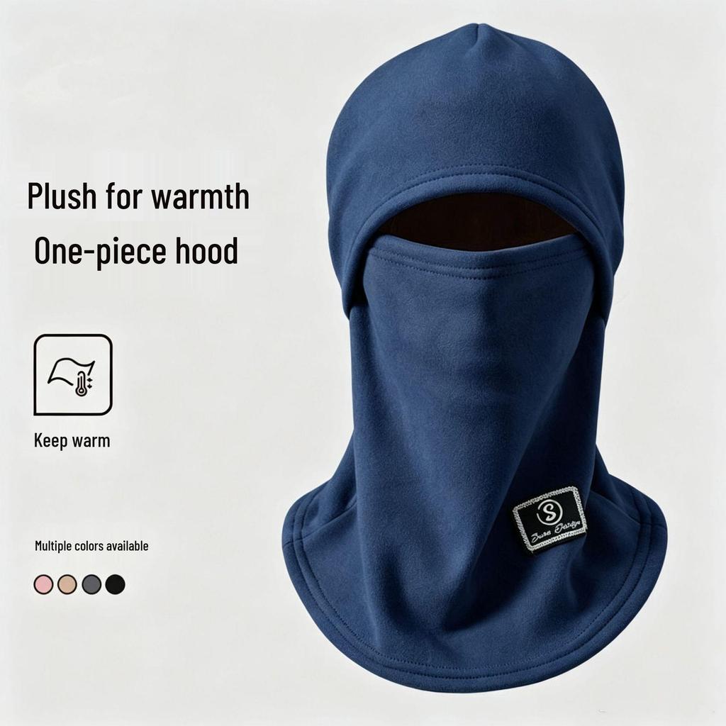 Unisex Winter Scarf and Cycling Headwear: Cold-Protection Velvet Windproof Neck Gaiter