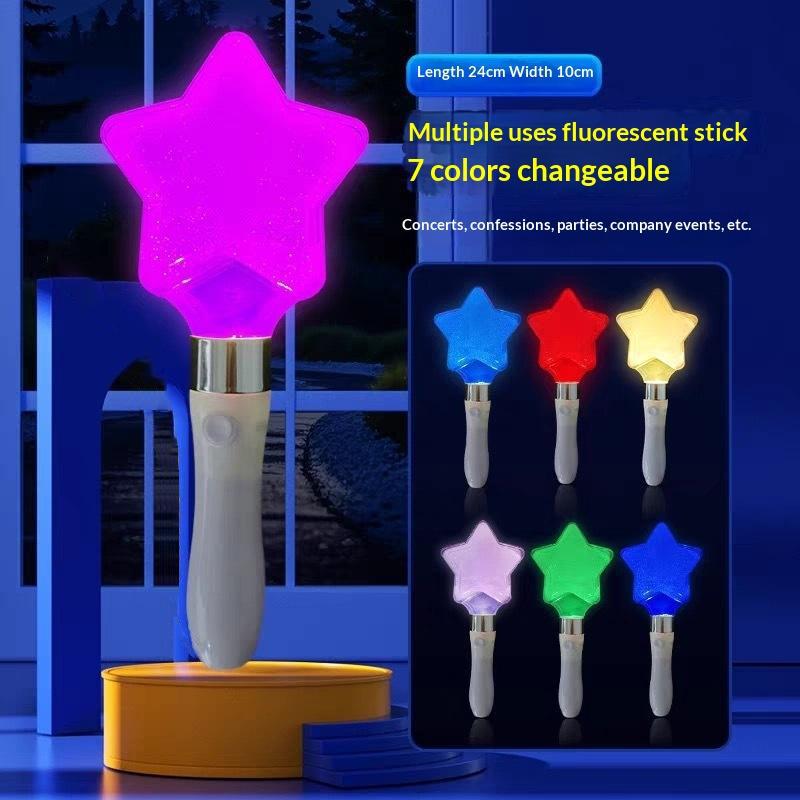 Star Heart Lightstick Glow Stick Mini Lightsticks Concert Light Stick Support Rods For Concerts Fans Gifts