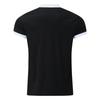 Men's Short Sleeved Casual Sports Shirt With 1/4 Zipper And Pocket