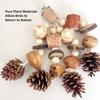 Natural Bird Chew Toy Cotton Rope Pinecone Parrot Toy Bite Resistant Birds Tearing Toy Cockatiels Training Cage Toys Accessries