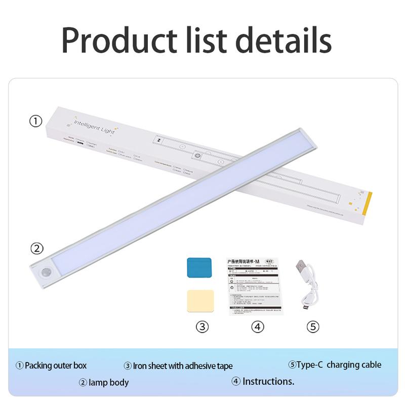 LED Night Light Motion Sensor Light Wireless USB led Cabinet Night Wardrobe Lamp For Kitchen Cabinet Bedroom Wardrobe Sensor LED
