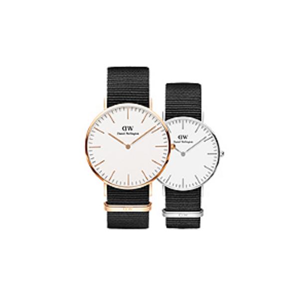 DANIEL WELLINGTON CLASSIC CORNWALL Einfaches NATO-Armband 20 mm 40 mm für Uhr