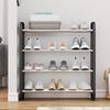 Multi-Layer Alloy Shoe Rack for Dormitory and Home Entrance Hallway