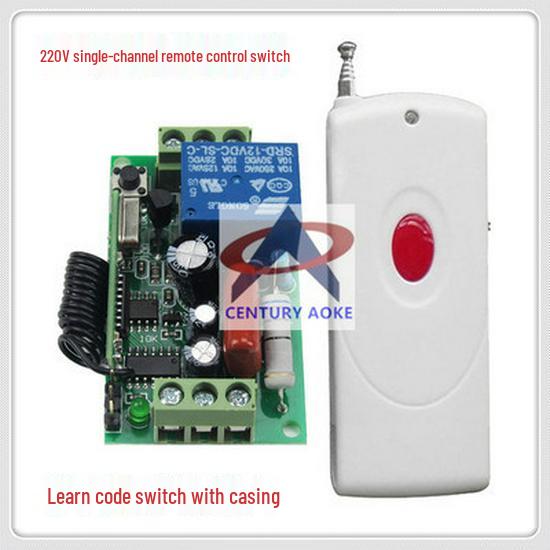 220V Remote Control Switch: Learning Code, Momentary/Self-Locking Modes, 10A Relay, Long-Distance Control