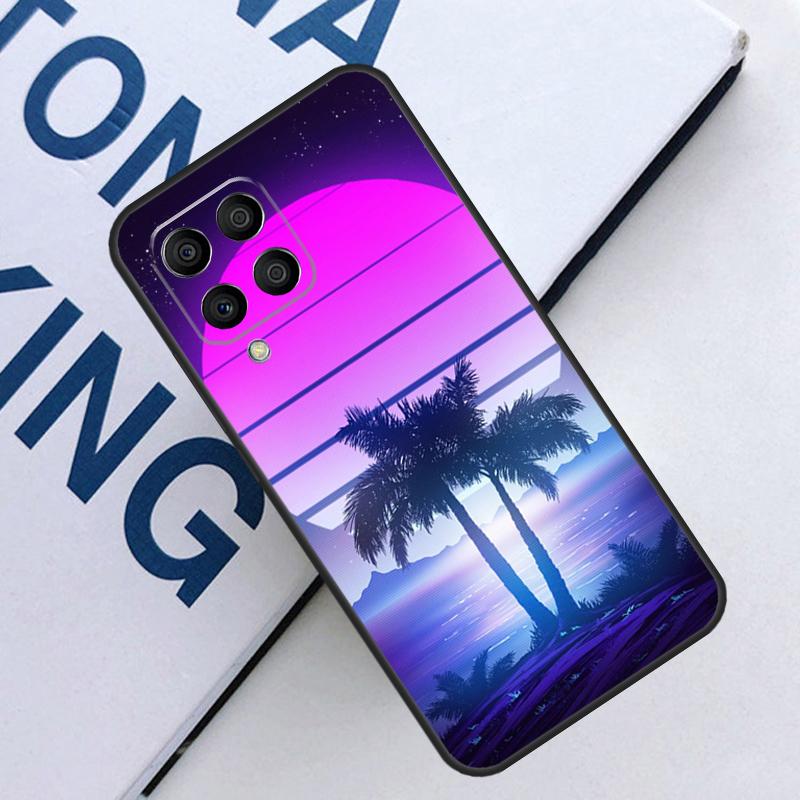 Retrowave Neon Palms Tree For Samsung Galaxy M21 M11 M31 M13 M33 M35 M53 M55 M15 M14 M34 M54 M12 M32 M52 M06 M16 Case